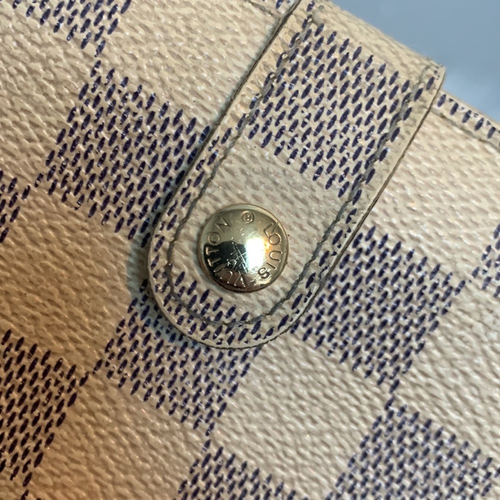2006 authentic Louis Vuitton Damier Azur (DA) kisslock wallet French purse - Picture 7 of 16